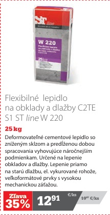 ST line W 220 flexibilné lepidlo C2TE S1