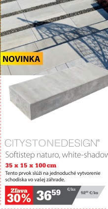 CityStoneDesign Softistep naturo white-shadow