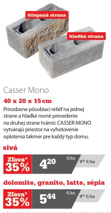 CityStoneDesign Casser Mono dolomite, granito, latte, sépia
