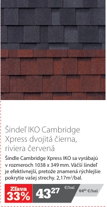 IKO Cambridge Xpress asfaltový šindeľ