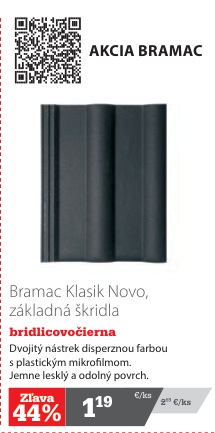 Bramac Klasik Novo základná škridla