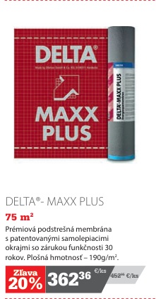 Delta Maxx Plus strešná membrána