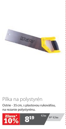 Pílka na polystyrén