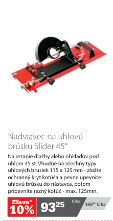 Nadstavec Slider 45° na uhlovú brúsku