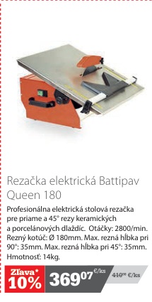 Battipav Queen 180 elektrická rezačka
