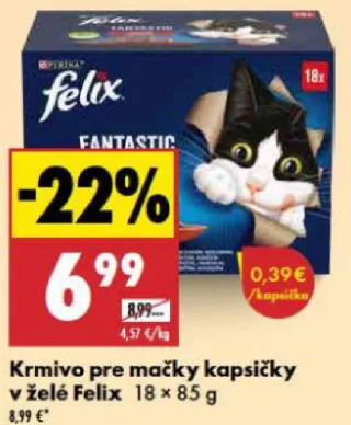 Felix krmivo pre mačky kapsičky v želé