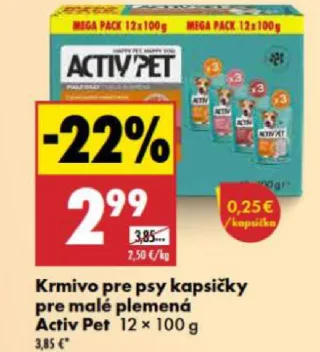 Activ Pet kapsičky pre psy malé plemená
