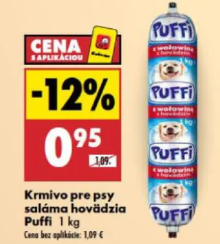 Puffi saláma hovädzia pre psy