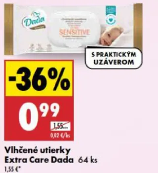 Dada Extra Care vlhčené utierky