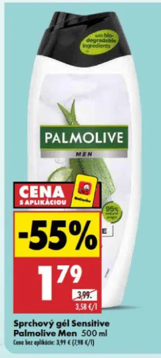 Palmolive Men Sensitive sprchový gél
