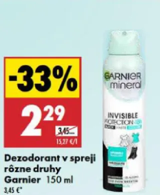 Garnier dezodorant v spreji