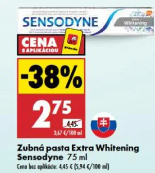Sensodyne Extra Whitening zubná pasta