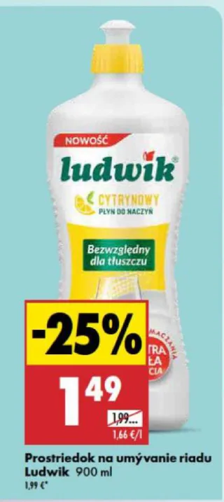 Ludwik prostriedok na umývanie riadu