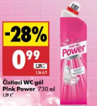 Pink Power čistiaci WC gél