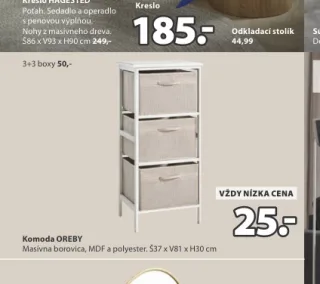 Komoda OREBY 37x81x30 cm