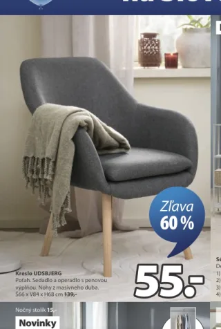 Kreslo UDSBJERG 66x84x68 cm