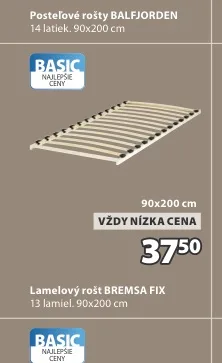 Posteľový rošt BREMSA FIX 90x200 cm