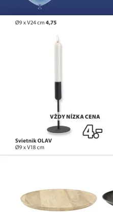 Svietnik OLAV Ø9x24 cm