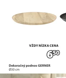 Dekoračný podnos GERNER Ø30 cm