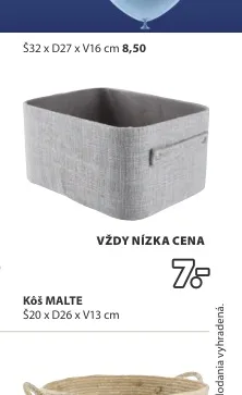 Kôš MALTE 20x26x13 cm