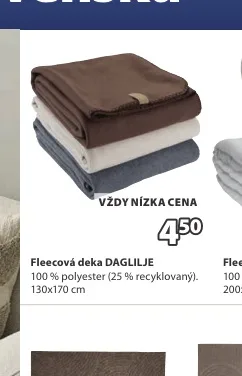 Fleecová deka DAGLILJE 130x170 cm