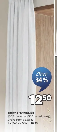 Záclona GOLTA 140x245 cm
