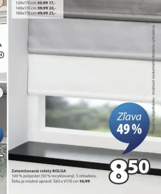 Zatemňovacia roleta BOLGA 90x210 cm