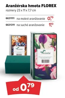 Aranžérska hmota FLOREX na suché aranžovanie