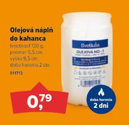 Olejová náplň do kahanca 130 g
