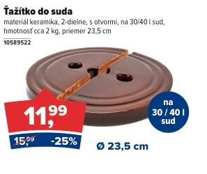Ťažítko do suda keramické 23,5 cm
