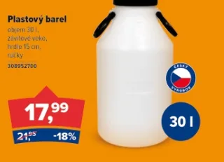 Plastový barel 30 l