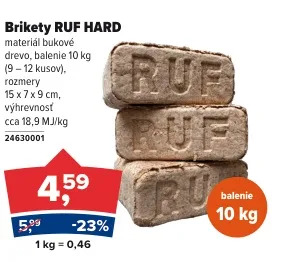 Brikety RUF HARD 10 kg