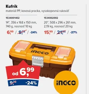 INGCO Kufrík na náradie 14 palcov