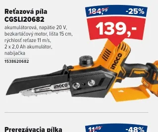 INGCO Reťazová píla CGSLI20682