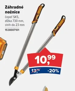 INGCO Záhradné nožnice na konáre 730 mm