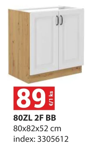 Kuchynská skrinka Stilo 80ZL 2F BB