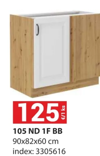 Kuchynská skrinka Stilo 105 ND 1F BB