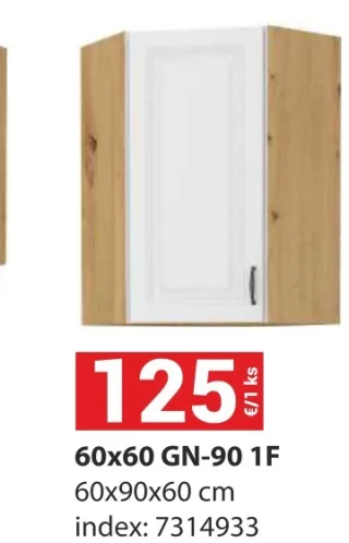 Kuchynská skrinka Stilo 60×60 GN-90 1F