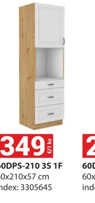 Kuchynská skrinka Stilo 60DPS-210 3S 1F