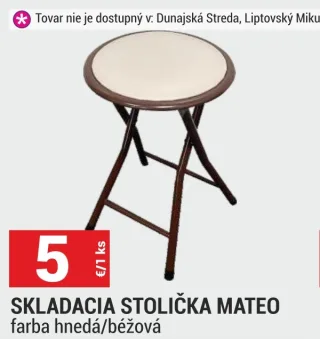 Skladacia stolička Mateo