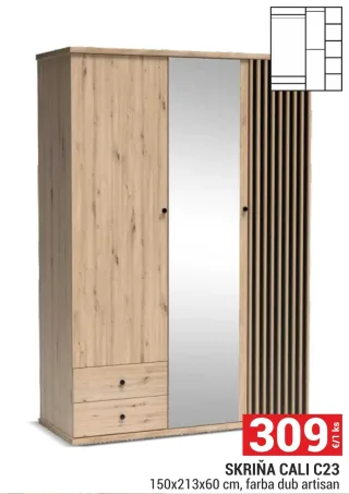 Skriňa Cali C23