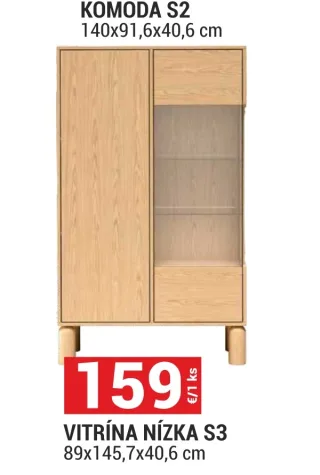 Nízka vitrína Samden S3