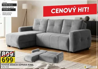 Rohová sedacia súprava Roma