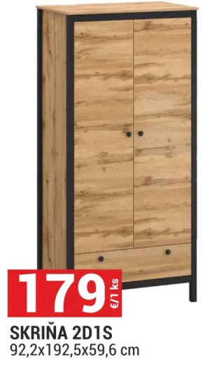 Skriňa Palmer 2D1S