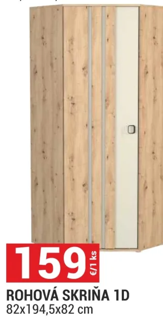 Rohová skriňa Camari 1D