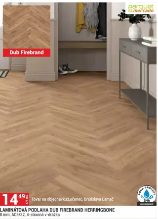 parquet&mercado laminátová podlaha Dub Firebrand Herringbone