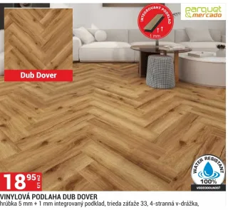 Vinylová podlaha SPC Dub Dover