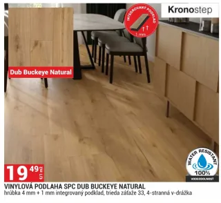 Vinylová podlaha SPC Dub Buckeye Natural