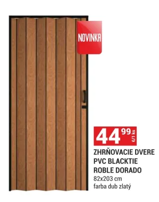 Zhrňovacie dvere PVC Blacktie Roble Dorado