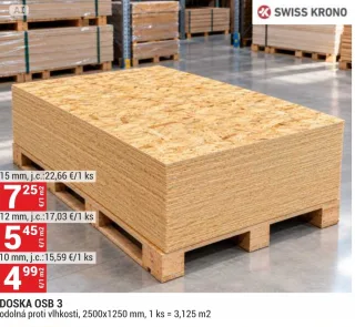 SWISS KRONO doska OSB 3 10 mm